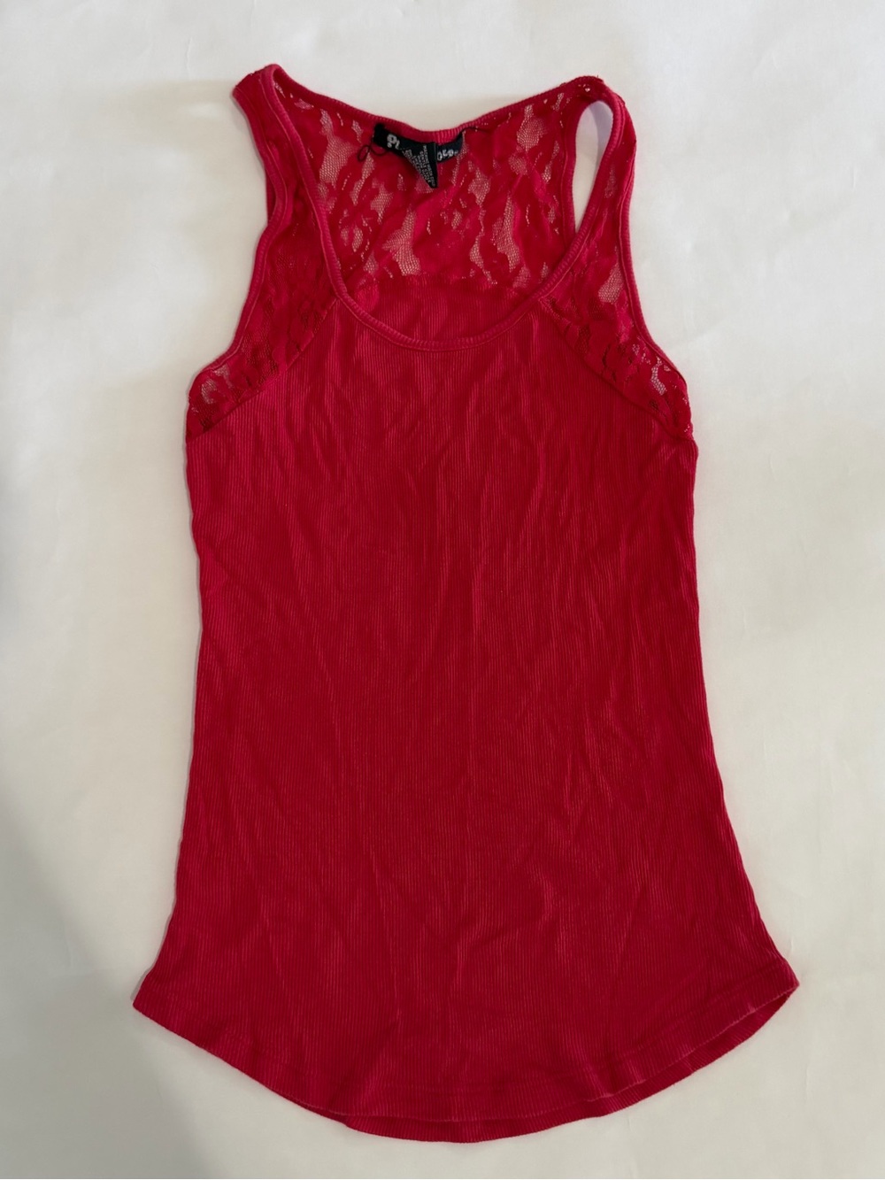 Women’s Lace-Back Classic Red Tank Top